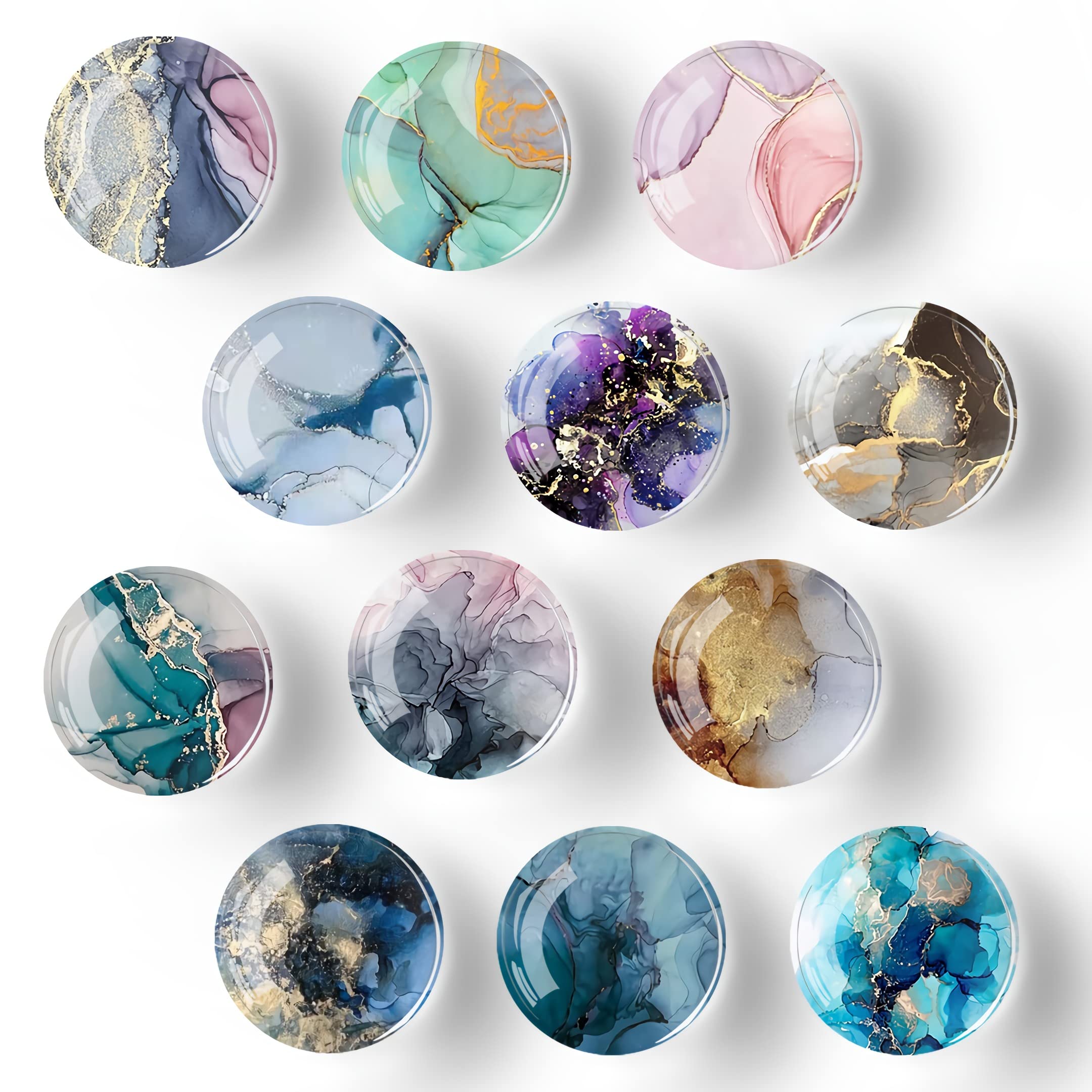 HASTHIP® 12Pcs Glass Strong Fridge Sticker - Marble Crystal Fridge Magnets Decoration Fridges Sticker Set for Kitchen, Office Whiteboard, Cabinet and Dishwasher HASTHIP® 12Pcs Glass Strong Fridge Sticker - Marble Crystal Fridge Magnets Decoration Fridges Sticker Set for Kitchen, Office Whiteboard, Cabinet and Dishwasher